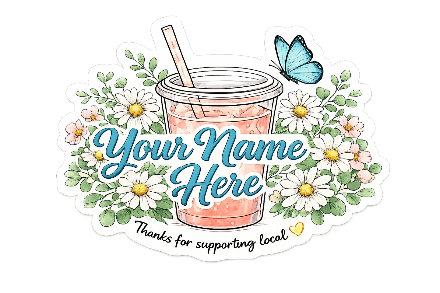 Drink Shop Stickers